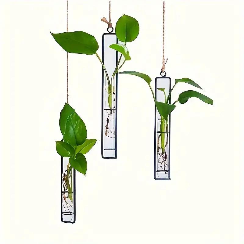 

3шт: Модная Металлическая Остроконечная Ваза для Цветов Многофункциональная Настенное Украшение для Помещения и Улицы Уникальная Подвесная для Дома Сада Medium