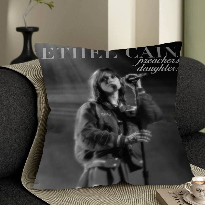 

Певица E-Ethel Музыкальные альбомы Чехол для подушки Cain Наволочка Обивка Диван Декоративная подушка Домашний декор Наволочка 12x12Inch