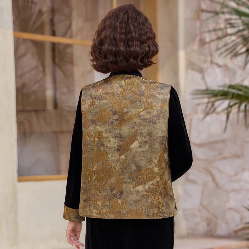 Hodo Mid-Aged Chinese Style Vest Three-Piece Set