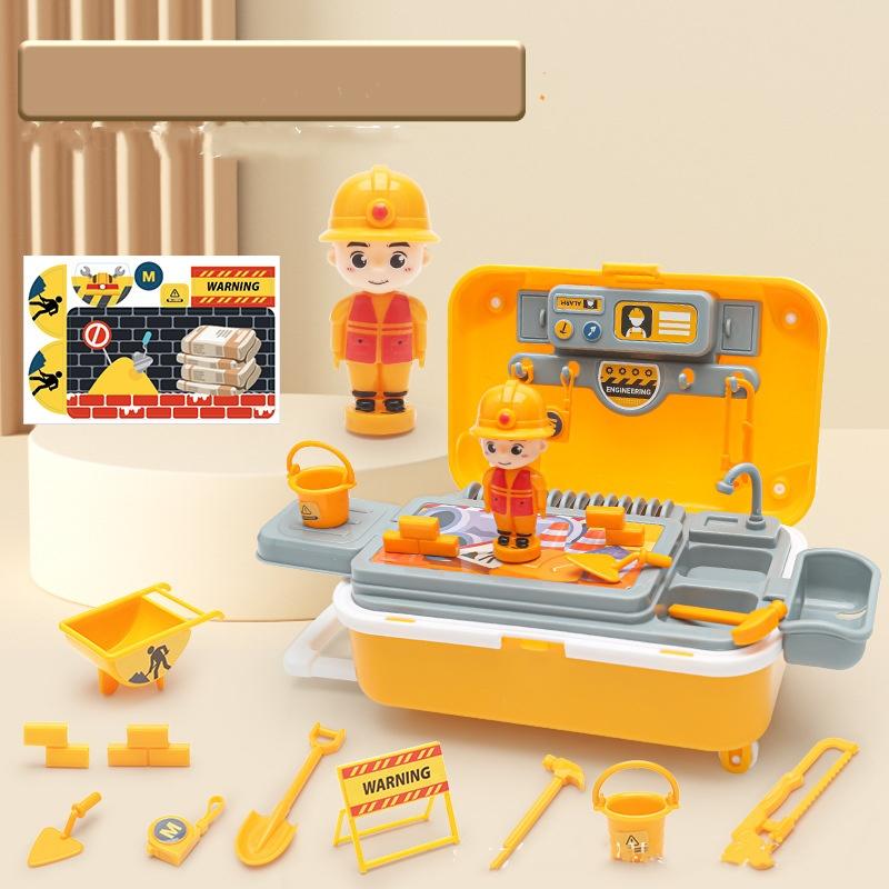 Simulation Tool Kit Set,Children Role Play Game Backpack Box Toy,STEM Learning Educational Pretend Play Kit for Kids Ages 3-8