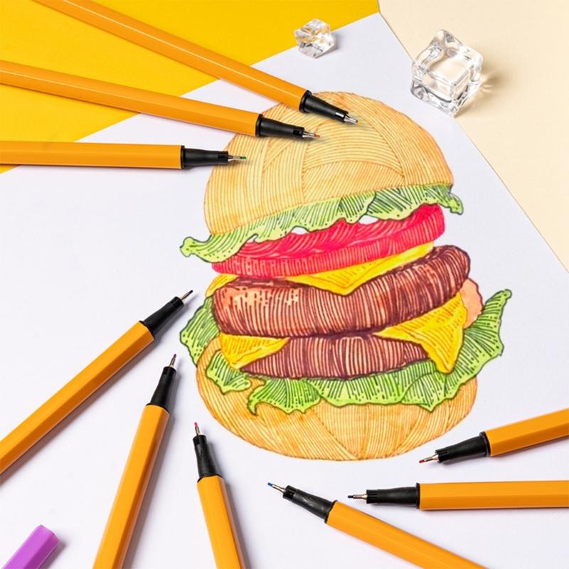 Water Based Ink Pen Precisions 0.4mm Tip Artist Markers For Detailed Drawing Writing Coloring Projects