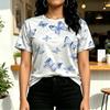 Butterfly Series Casual T-Shirt | Soft Versatile Comfortable Tee for Daily Commute, School & Street Style, Everyday Fashion Top