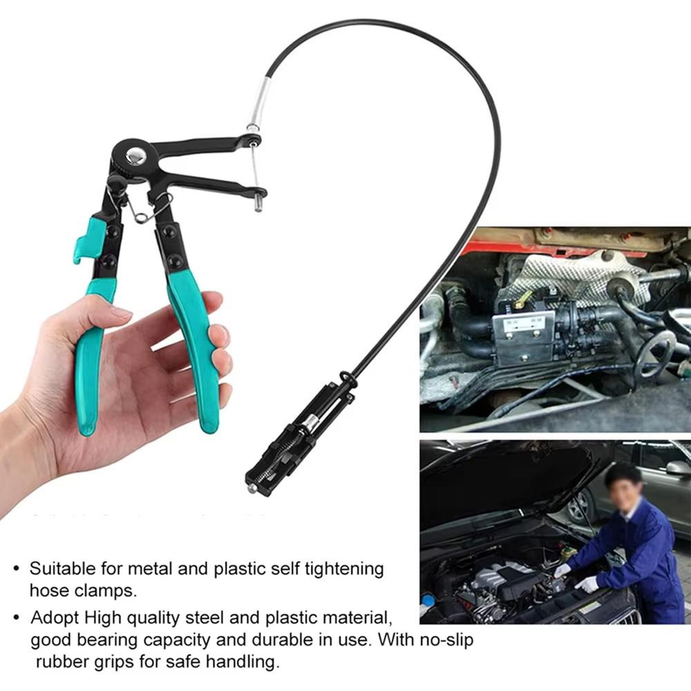 Car Protable Hose Clamp Pliers Cable Type Flex Cable Long Clamps Straight Hose Bundle Removal Auto Repair Tools