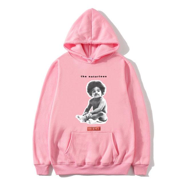 Rapper The Notorious Big Poppa Graphic Hoodie Men's Rap Oversized Sweatshirt Biggie Smalls Hoodies Men Women Hip Hop Sportswear