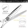 6.0 Inch Nepson 10 Teeth, Hair Scissors, Bangs Scissors, Tooth Scissors, Thin Cuts, 50% Hair Removal.