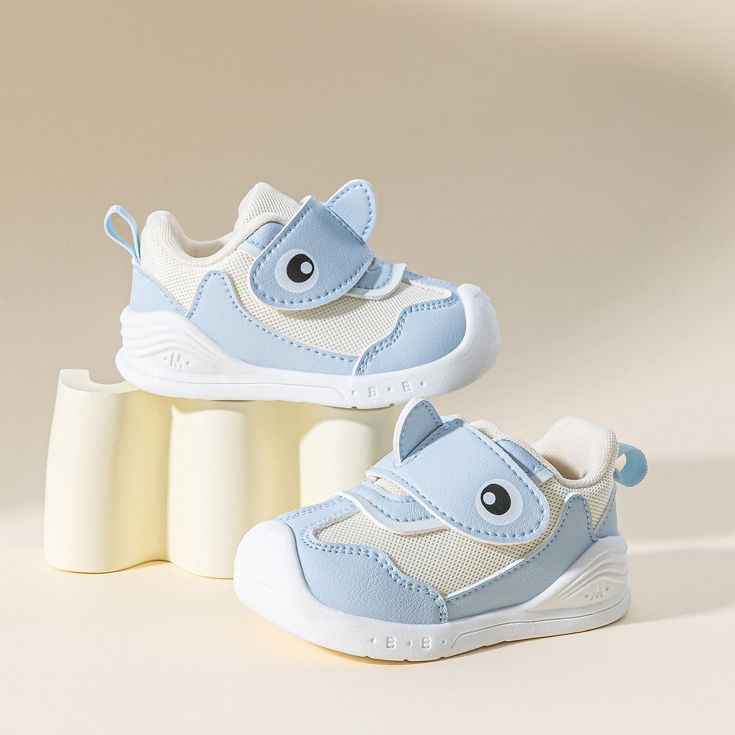 

Легкая обувь для маленькой девочки, детская нескользящая износостойкая обувь, дышащая сетчатая обувь для малышей 22 синий