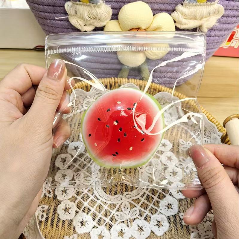 Schattig FruitGroente Squishy Speelgoed Aardbei Watermeloen Banaan Stressverlichting Knijpballen Super Zacht Langzaam Stuiterend Verjaardagscadeaus