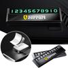 Car Temporary Parking Number Plate Metal Phone Number Card Auto Interior Accessories For Ferrari LaFerrari SP3 Spider SF90 F80 ZX0