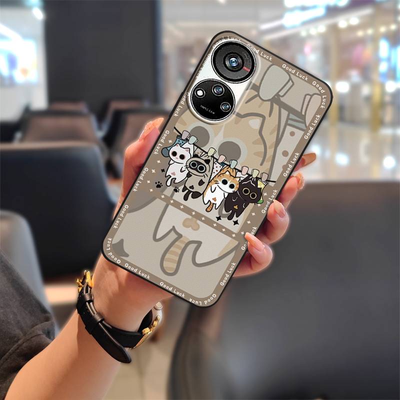 Graffiti Shockproof Phone Case For ZTE Blade V40S/Axon40 SE TPU Full Wrap Protective Anti-dust Back Cover Cute Durable