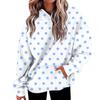 Women's Fashion Daily  Casual V-Neck Long Sleeve Printed Top