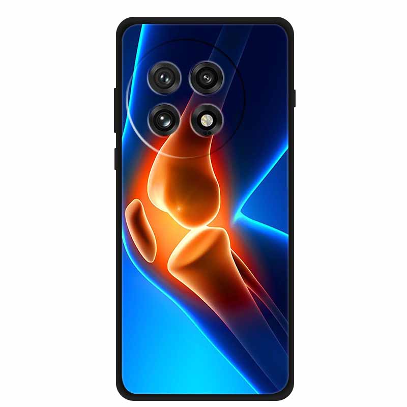 Black Silicone Case For OnePlus 13 5G Case Cartoon Cat Soft Back Cover For OnePlus Ace5 5G Ace 5 Pro 13R Phone Case Shell Coque