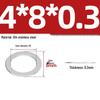 304 Stainless Steel Ultra-Thin Flat Washers - Available in Thickness: 0.1mm, 0.2mm, 0.3mm, 0.5mm