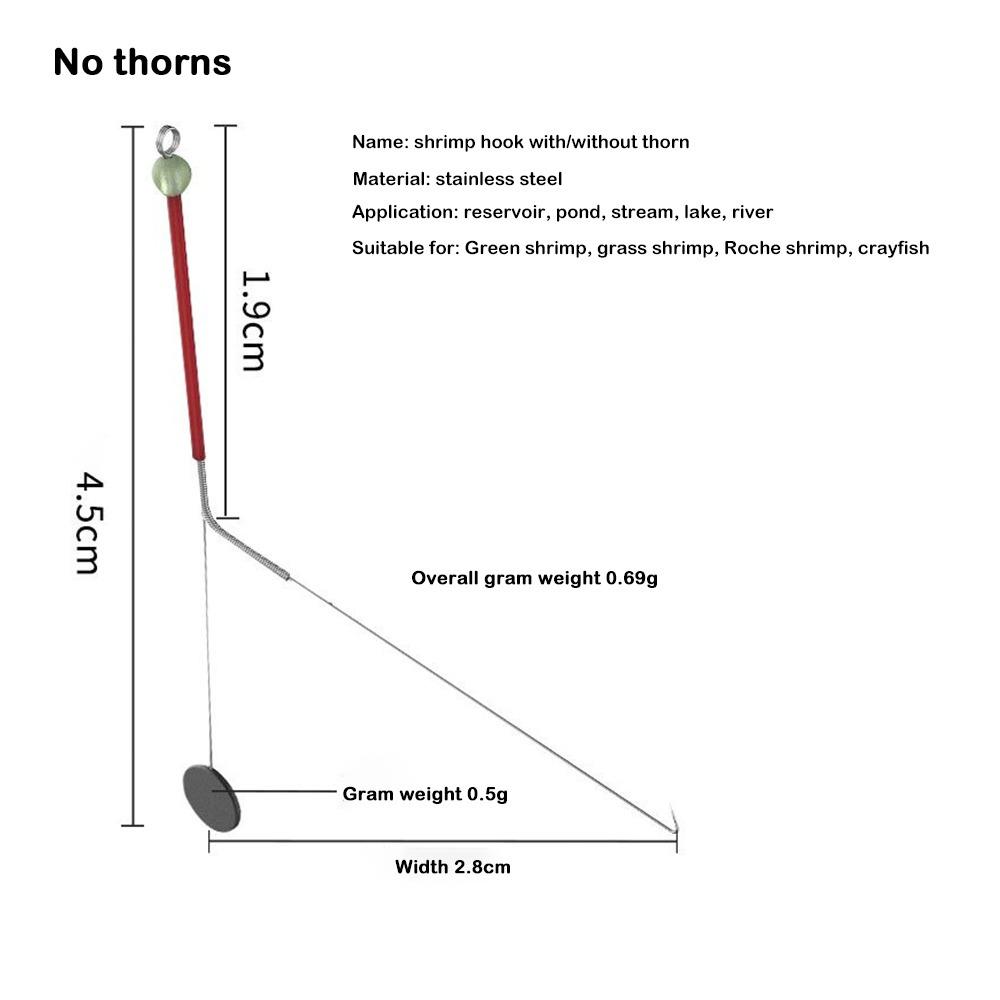

10pcs Artifact Tool Shrimp Hook No thorns