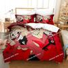 Hazbined Hotel Cartoon Charlie Vaggie Alastor AD Bedding Set Printed With Pillowcase Duvet Cover Soft Single Double Queen King