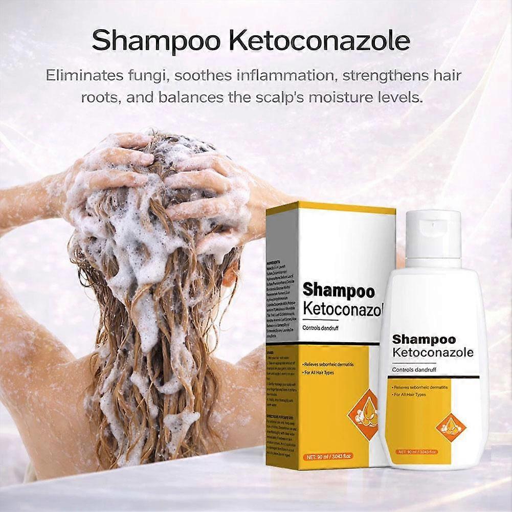 90ml Anti Dandruff Ketoconazole Shampoo Scalp Hair Dry Hair Care Oil Control Shampoo
