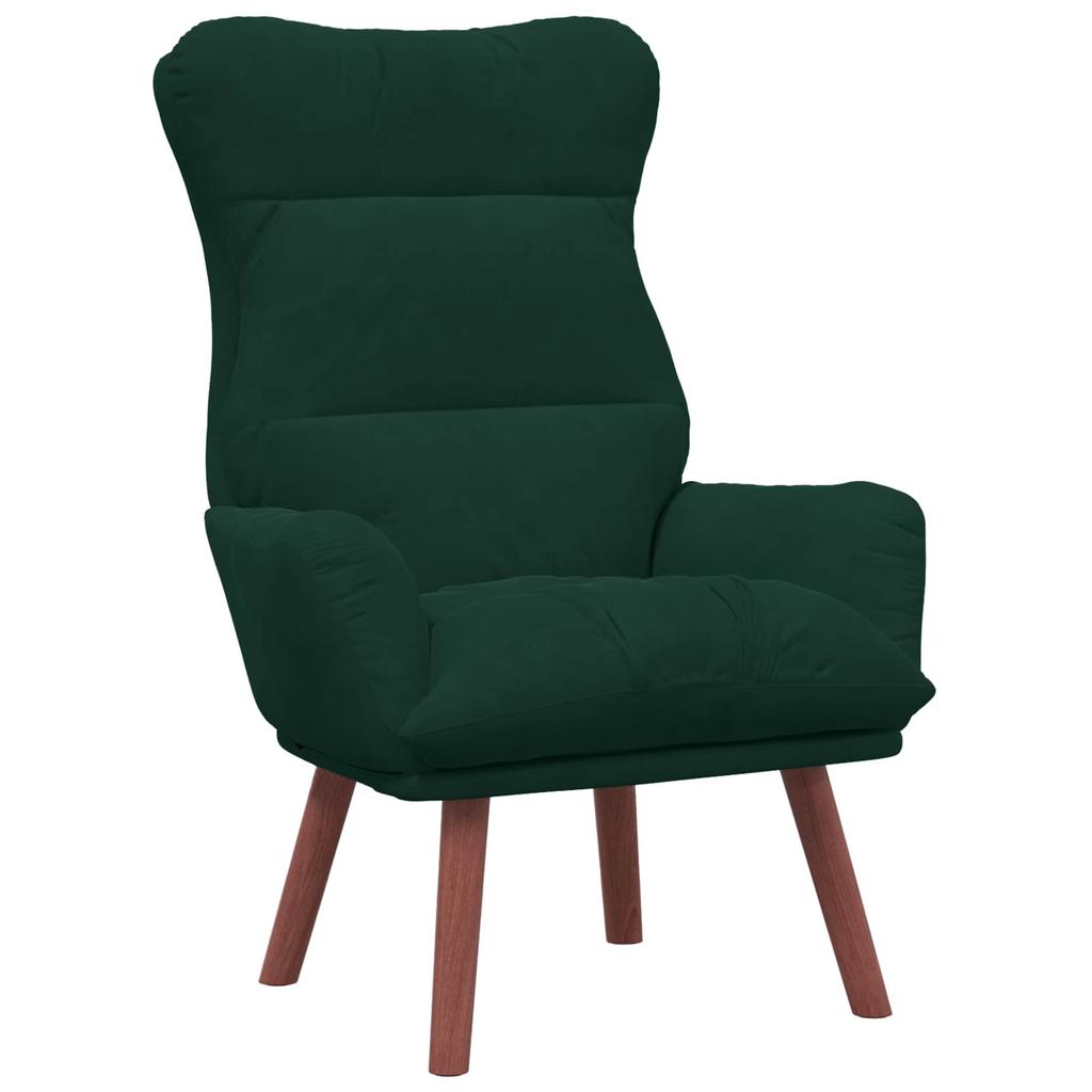 Armchair Dark Green 69 X 74 X 93 Cm Velvet