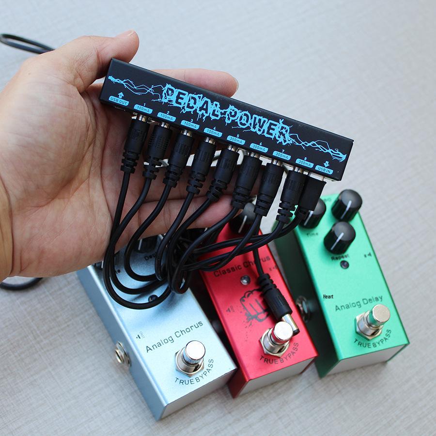 Certified Multi-Effect Guitar Pedal with 10 Effects and Storage Board