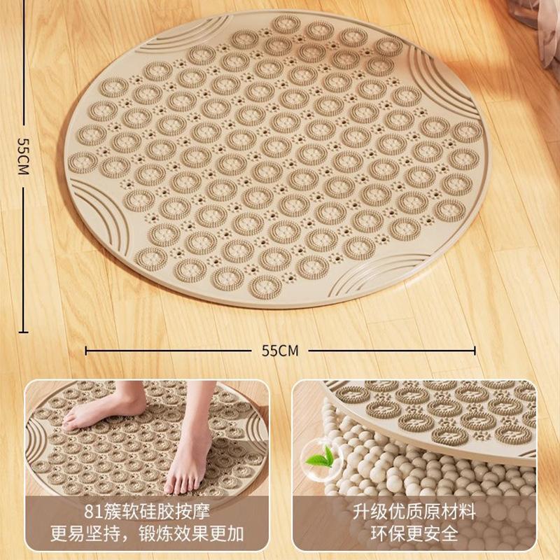 Soft Silicone Acupressure Mat for Slow Jogging Plantar Fascia Massage Mat Indoor Running Foot Pad Home Fitness