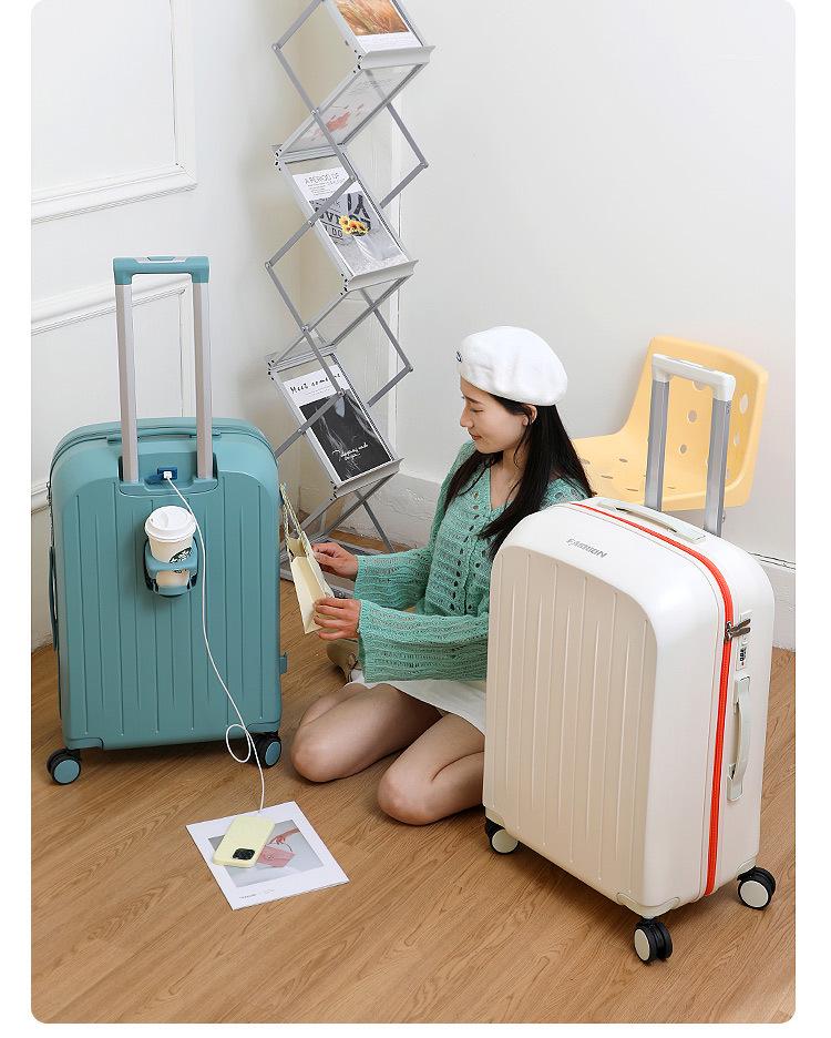 2025 Model Sturdy Trolley Case - Large Capacity with Combo Lock for Men, Women, and Students