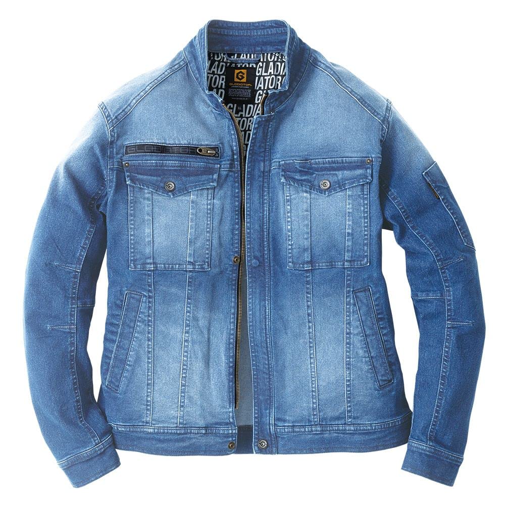 COCOS Nobuoka GR-3510 Denim Stretch Jacket, Light Indigo, Size L