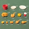 6Pcs/10Pcs/Set Miniature Dollhouse Hamburger Coke Cup Fast Food For Doll House Play Kitchen Ice Cream Accessories Toy