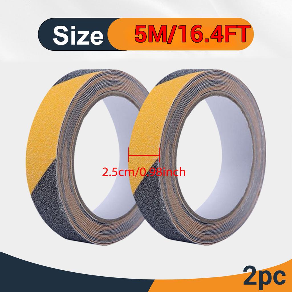 Anti-slip Tape, Frosted Anti-slip Rubber Strip, Strong Waterproof Warning Pvc Tape, for Tiled Floor and Ground
