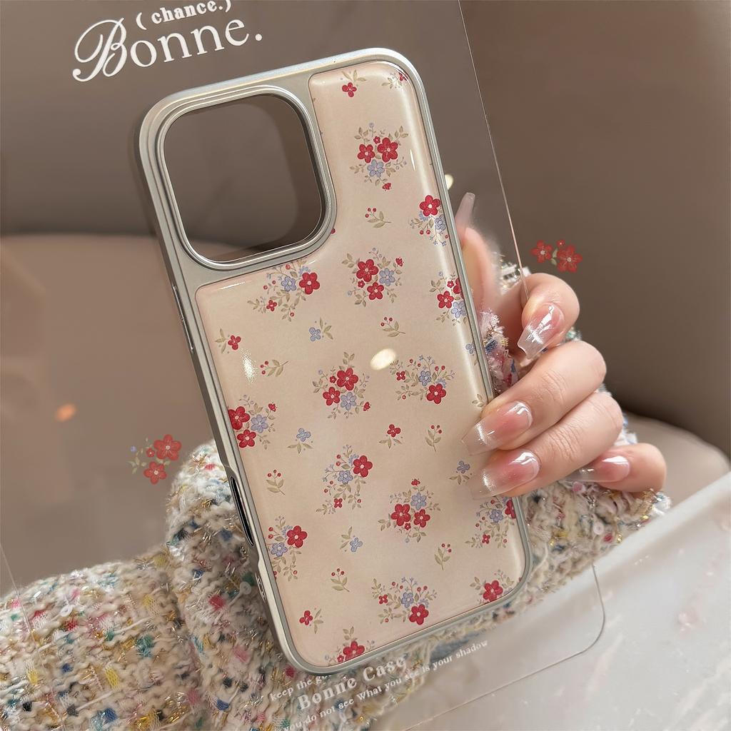 Gentle Ins Bouquet Applicable To 16 Apple 15 Pro Max Mobile Case IPhone 14 Drop Glue 13 Literary 15 Huawei