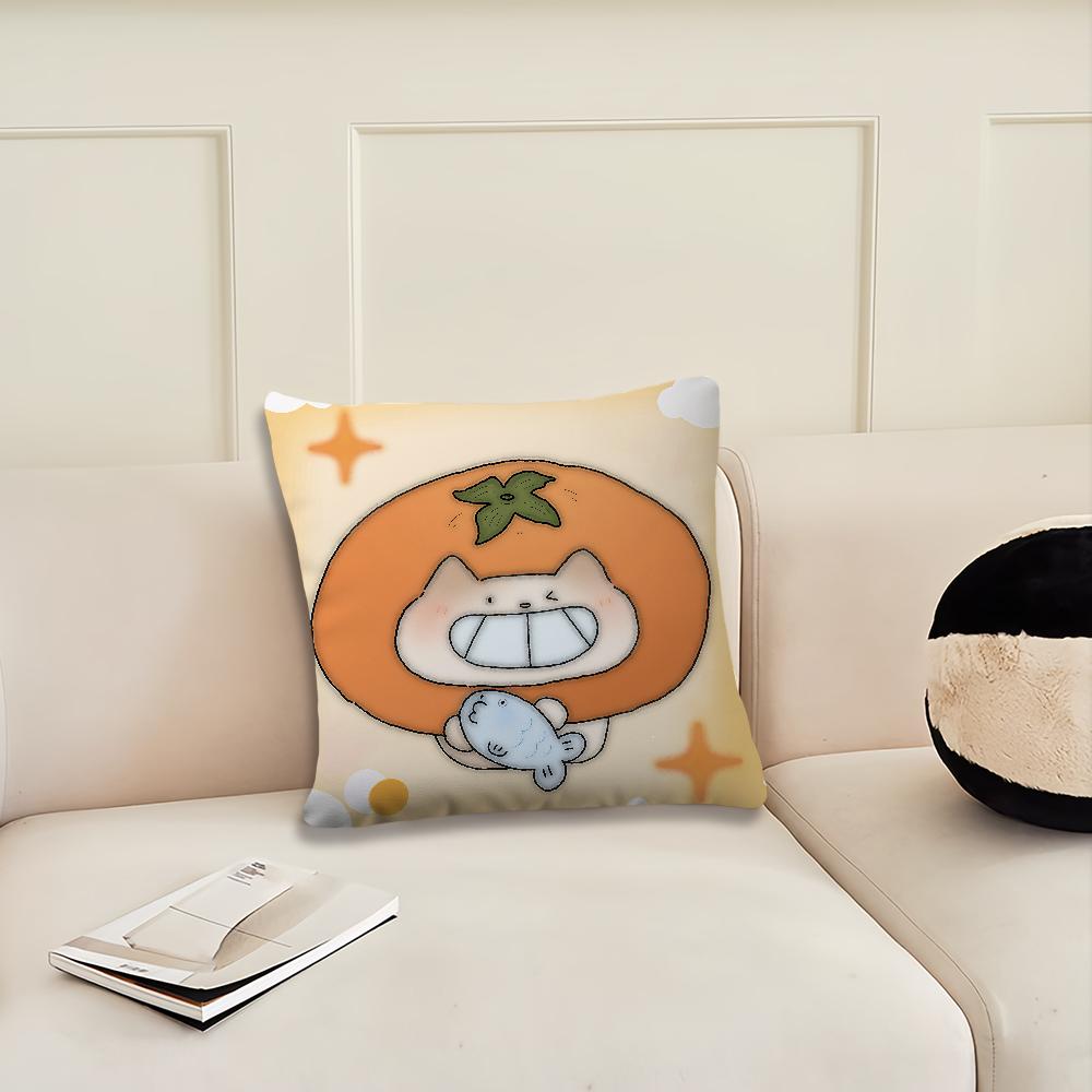 Cartoon Kitten Couple Cute cushion cover Pillow Cover Decoration Room Home Sofa living Office Car Nordic Simplicity