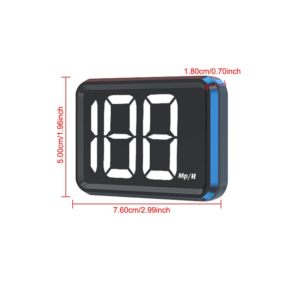 White Green Light Display USB Plug Big Font Digital GPS HUD Speedometer X1 HUD KMH MPH Meter Car Head Up Display