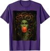 Medusa Kaugummi Feministin Griechische Mythologie Halloween T-Shirt Mythisches Monster Schlangenhaar Gorgone Lustig Fantasy Ästhetik Kleidung