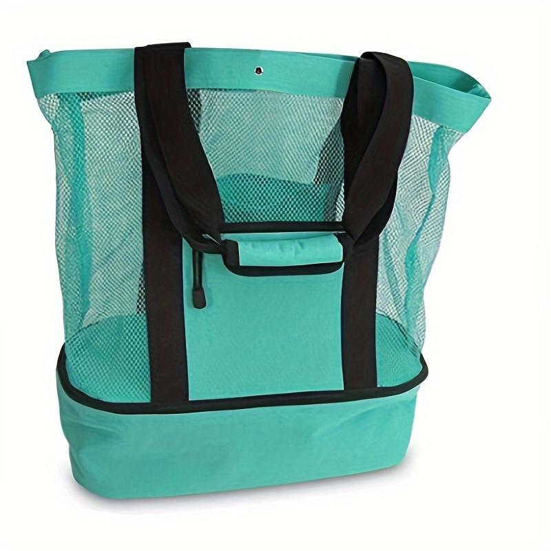 A Multifunctional Outdoor Travel Bag, Including A Toiletry Bag, Summer Items, and A Creative Mesh Beach Bag for Outdoor Trips.