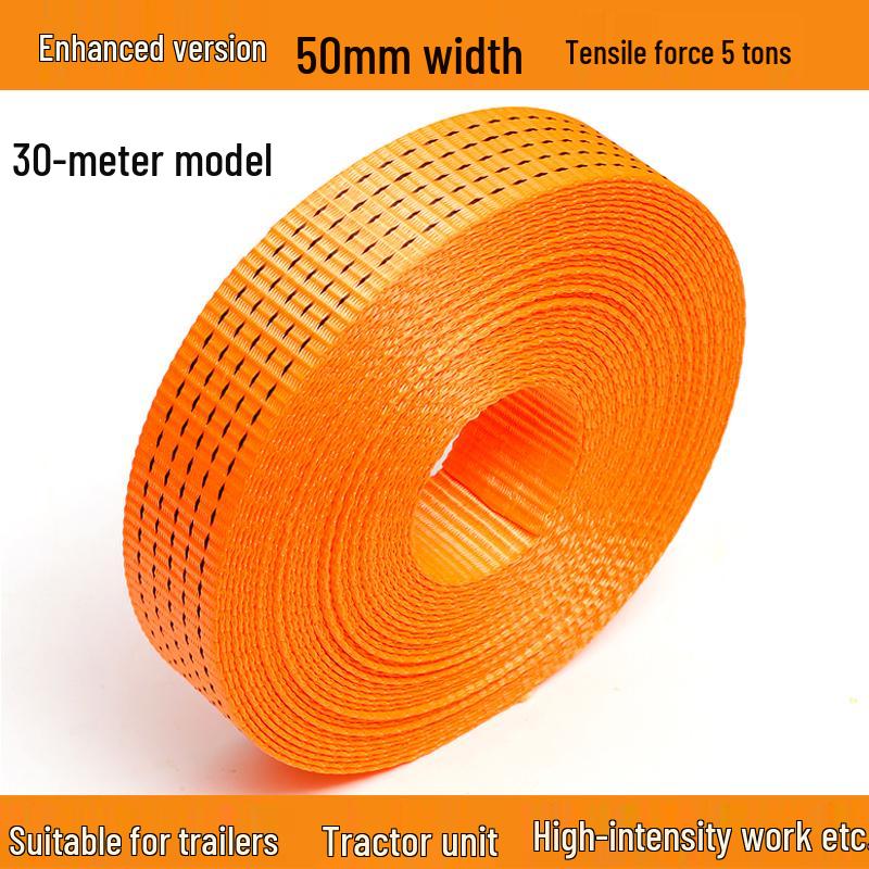 Heavy-Duty Polyester Truck Tow & Binding Straps - Wear-Resistant Brake, Tow Ropes & Webbing