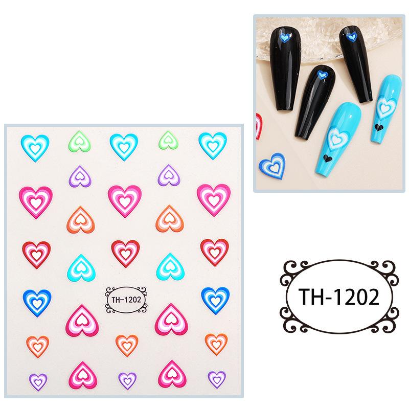 New Year Nail Art Stickers Bronzing Year of the Dragon Chinese Style Mahjong Cartoon Nail Stickers Decoration