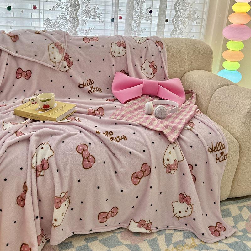 Kawaii Niedliche Cinnamoroll Decke Überwurf Pelzig Winterdecken für Erwachsene Bettwäsche Haus Innen Flauschige Karomuster Sofa Knie