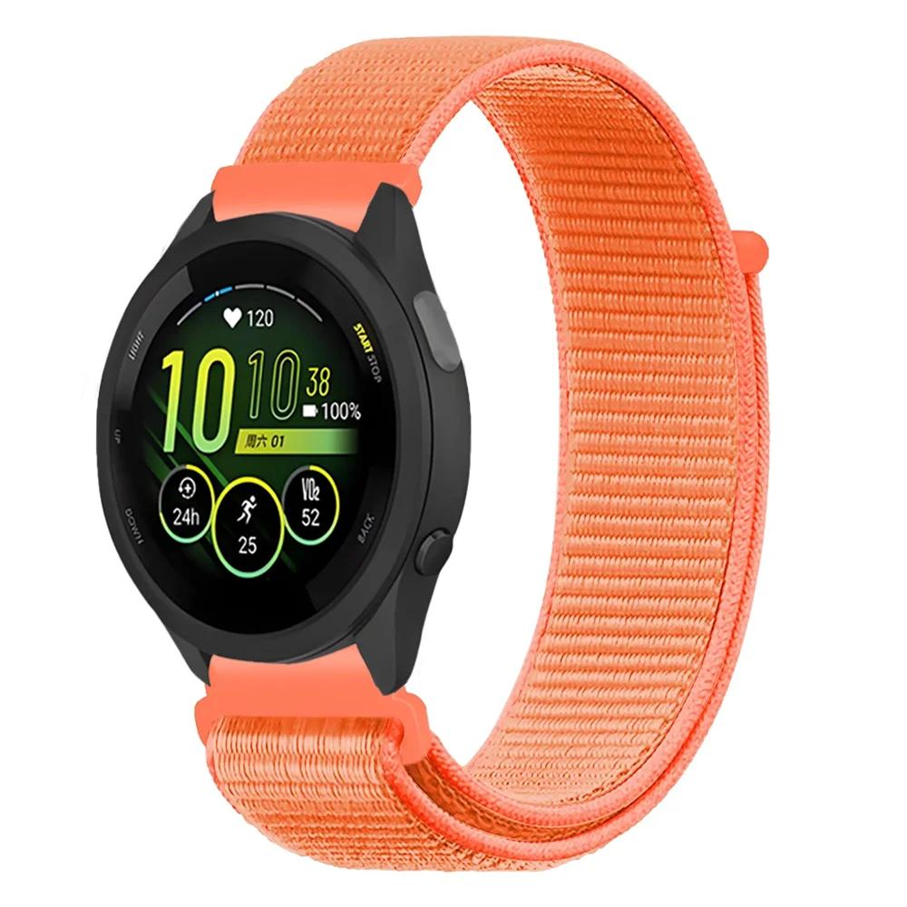 20mm 22mm Pletený nylonový smyčkový řemínek pro Garmin Forerunner 165 55 965 265 255 955 Venu 3 Náramek pro Garmin Active/Vivoactive 5