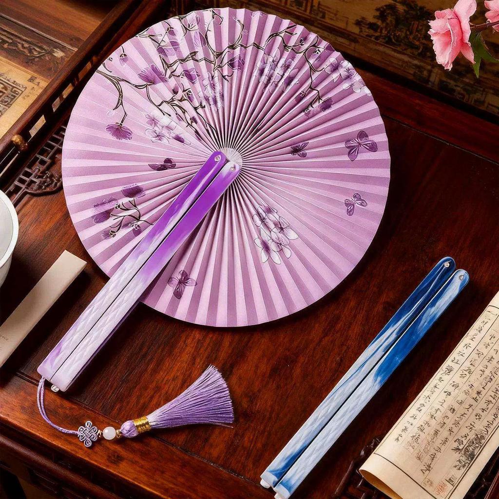 Folding Fan for Portable Use, Ancient Style Magnetic Fan, Chinese Style, Special Fan for Hanfu Dance, Portable Fan for Girls, Traditional Chinese