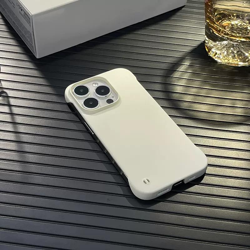 

Ultra-thin Cooling Frameless Hard PC Case For iPhone 16 15 14 13 12 MINI 11 Pro Max XR XS X Plus SE Slim Skin Cover For iPhone 12 Pro