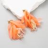 Earring - Creative and Fresh Floral Resin Long Flowing Tassel Earrings for Women, Unique and Sweet Earrings