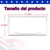 2PCS Universal American License Plate Frame With Screws Washer Caps Number Plate Car Stainless Plate Frame for Truck Vehicle License Plate Covers