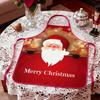Weihnachtsschürzen für Frauen Koch Wasserdicht Lätzchen Küchenschürzen für Männer Frauen Bäckerin Ehefrau Ehemann Familie Backen Gartenarbeit Nähen