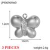 3PCS/LOT CARLIDANA Handmade Gold Plated Stainless Steel Charms, Sun Star Flower Butterfly Pendants for Bracelet Necklace Making