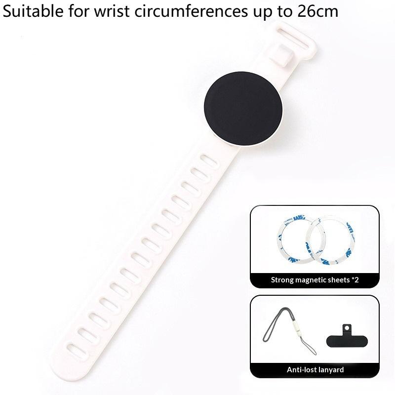 Magnetic Adjustable Fitness Phone Mount Anti-Slip Gym Holder for Workout Exercise Running Treadmill Compatible with All Smart Phones