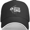 Fußball Dad Grafik Baseballkappe Baumwolle Lässige Mütze Geschenk für Vater Outdoor-Kleidung