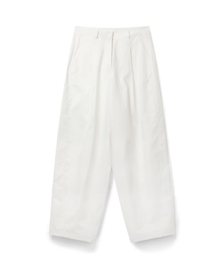 Keoseuteomeokeullagumeon Cotton-Like Semi-Balloon One-Pleat Slacks 3 Color Cowpt003