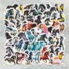 56-Piece Year of the Horse Realistic Sticker Set for Notebooks, Luggage & DIY Decoration - Waterproof, PVC, Self-Adhesive