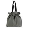 Drawstring Eco Bag Capacity Eco Stylish Foldable Eco Rain Lightweight [Yubi] [Large Bag, Sub-Bag, Bag, Cover] Women's (Gray)