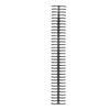 10Pcs Binding Coils 34 Holes Polypropylene Wear Resistant Binding Spines for Stationery Black