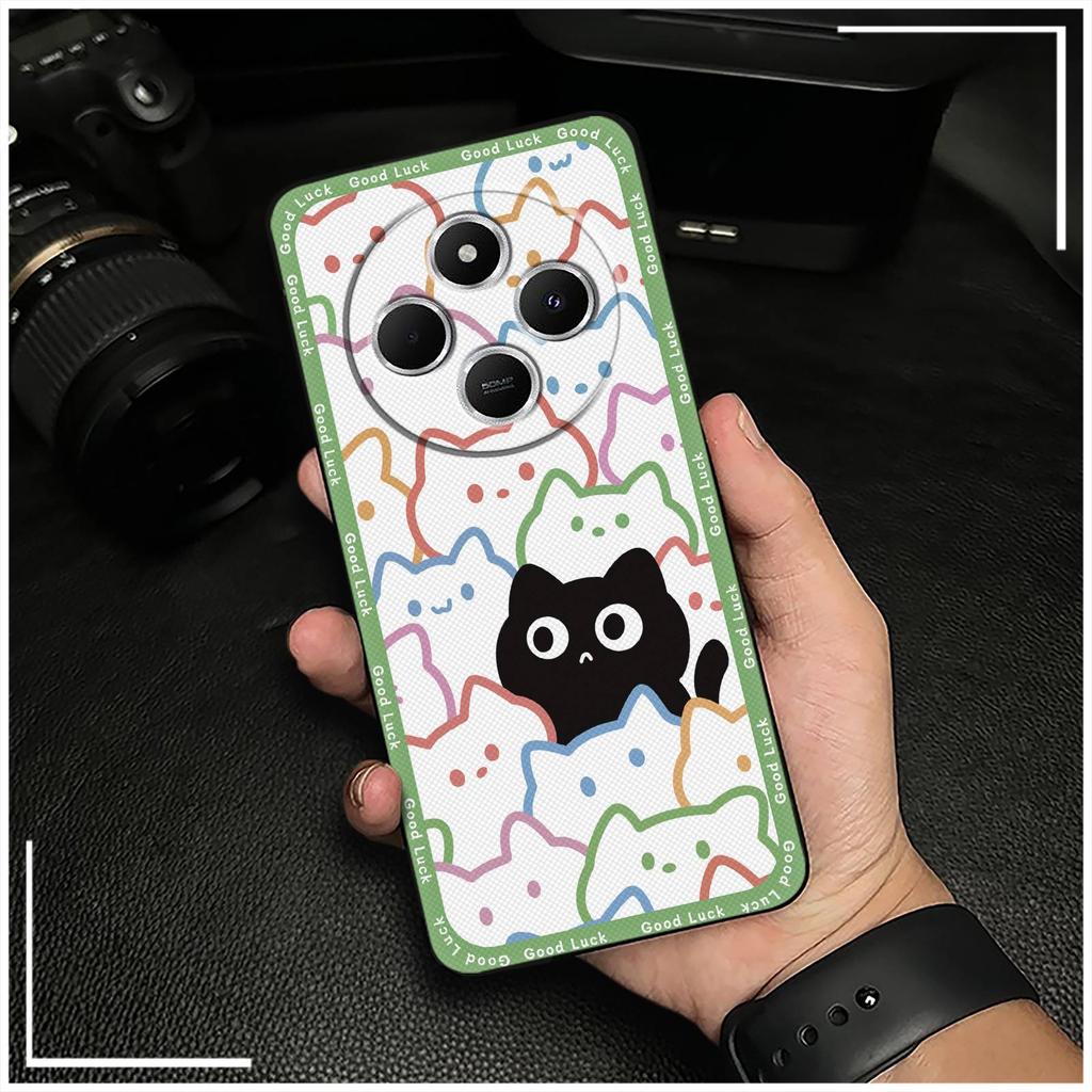 Protective Full Wrap Phone Case For Redmi 14C 4G/14R 5G/A3 Pro 4G/POCO C75 Graffiti Anti-knock Phone Pouch Soft Case TPU