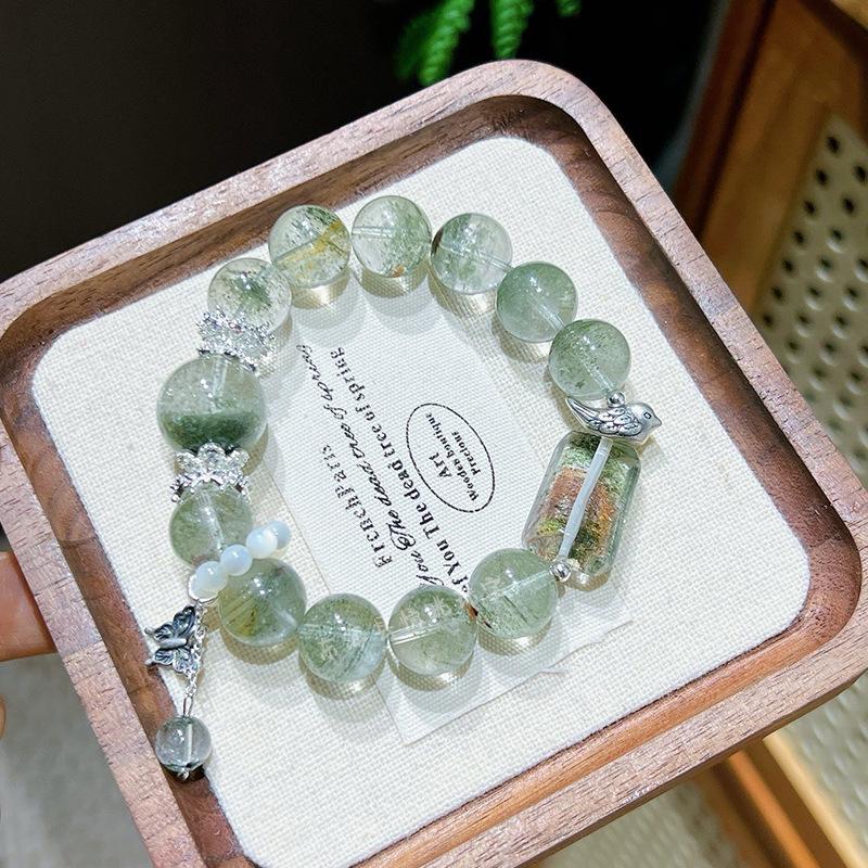 The Wizard of Oz Green Phantom Crystal Beaded Bracelet: Original Light Luxury Design