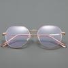 High-Quality Gold-Rimmed Myopia Glasses Stylish Round-Frame Unisex Ultra-Lightweight Blue Light Blocking Nearsighted Glasses